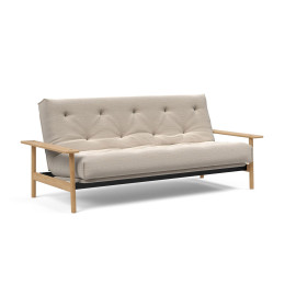 Balder 140 Sofa Bed multifunkcijski kavč Innovation Living z lesenimi rokonasloni in nogami