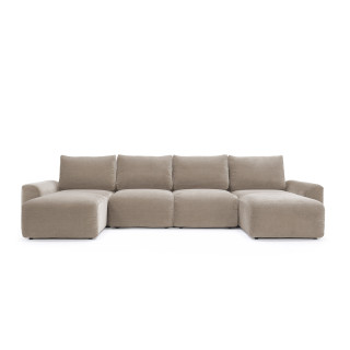 Norum Sofa Bed U-oblika Chunky rokonasloni velik družinski kavč