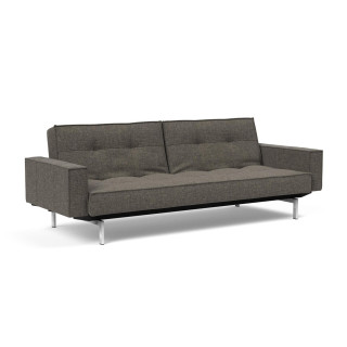Splitback Chrome Sofa-Bed z Rokonasloni