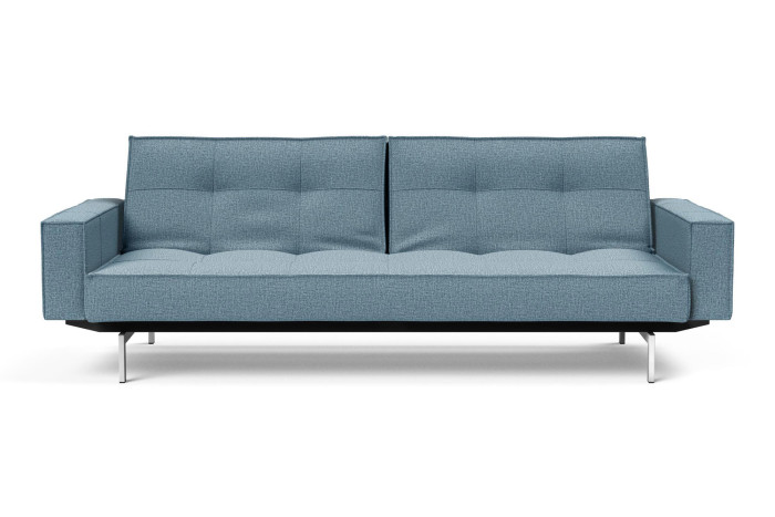 Splitback Chrome Sofa-Bed z Rokonasloni