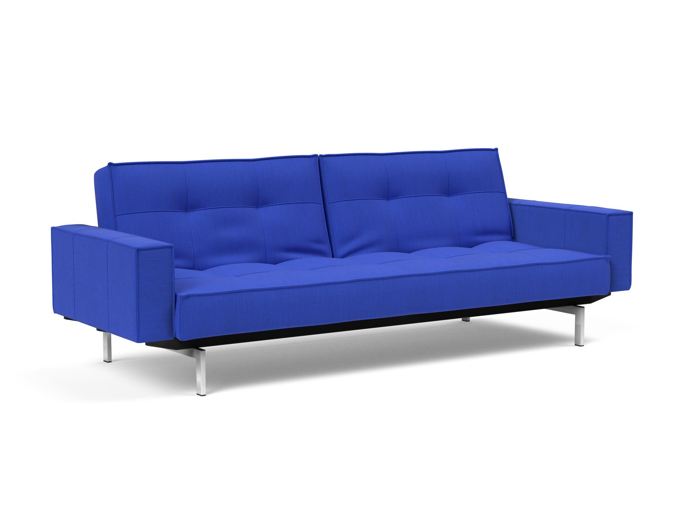 Splitback Chrome Sofa-Bed z Rokonasloni