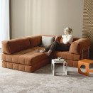 Cozy Pad fotelj v kombinaciji s kavčem