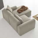 Rund Classic sedežna garnitura z ležalnikom, tkanina 571