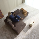 Rund Casual sedežna garnitura z ležalnikom, tkanina 600