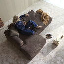 Rund Casual sedežna garnitura z ležalnikom, tkanina 600