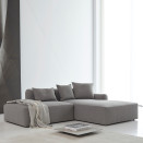 Rund Classic sedežna garnitura z ležalnikom, tkanina 533