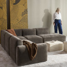 Rund Casual kotna sedežna garnitura, tkanina 411