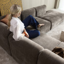 Rund Casual kotna sedežna garnitura, tkanina 411