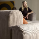 Rund Casual sedežna garnitura, tkanina 596