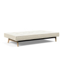 Eik Sofa Bed v tkanini 357, spuščen v posteljo