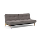 Eik Sofa Bed v tkanini 521, pokončen položaj, deljen naslon