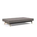 Eik Sofa Bed v tkanini 521, spuščen v posteljo