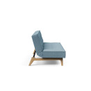 Eik Sofa Bed v tkanini 525, pokončen položaj, stranski pogled