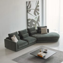 Moderna sedežna garnitura Vivole v elegantni dnevni sobi – danski lounge dizajn