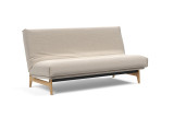 Aslak 140 Sofa Bed v tkanini 612 Blida Sand Grey z odstranljivo Nordic Cover prevleko