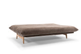 Aslak Quiltus postelja Soft Spring v tkanini 411 Esina Brown – udobno ležišče 140 × 200 cm Innovation Living