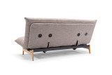 Aslak Quiltus Sofa Bed Soft Spring v tkanini 472 Ambience Latte – zadnji pogled na raztegljiv kavč Innovation Living