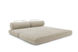 Circlus Daybed z okroglimi blazinami raztegnjen kot ležišče 180x200 cm