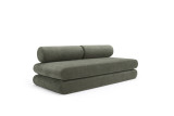Circlus Daybed z okroglimi blazinami Innovation Living v tkanini Esina Olive Green