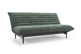 Colpus 140 Sofa Bed Quiltus v tkanini 281 Avella Pine Green – skandinavski multifunkcijski kavč pogled iz kota
