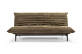 Colpus 140 Sofa Bed Quiltus v tkanini 316 Cordufine Beige s črnimi nogami – danski raztegljivi kavč