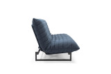 Fraction 140 Sofa Bed Quiltus 528 Mixed Dance Blue – stranski pogled na udoben danski raztegljivi kavč