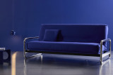 Lomira Sofa Bed Innovation Living multifunkcijski kavč s kromiranimi nogami in rokonasloni