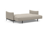 Malloy sofa bed 579 Kenya Gravel raztegnjen v posteljo