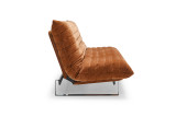 Minimum 140 Sofa Bed Quiltus stranski pogled v tkanini 412 Esina Rust Orange