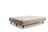 Nabli Sofa Bed postelja 145 × 200 cm bež tkanina