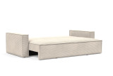 Newilla sofa bed odprt pogled z odstranjenimi blazinami