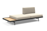 Puri Daybed z mizico in naslonom v svetli tkanini 539 Bouclé