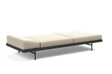 Puri Daybed kot ravno ležišče brez naslona v svetli tkanini 539 Bouclé