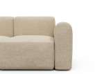 Detajl rokonaslona in sedišča Rund D5L v tkanini Casone 496 Natural Beige