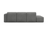 Tenksom Rund K1-2 K2L 296cm, pogled od strani, tkanina Boucle Ash Grey 533
