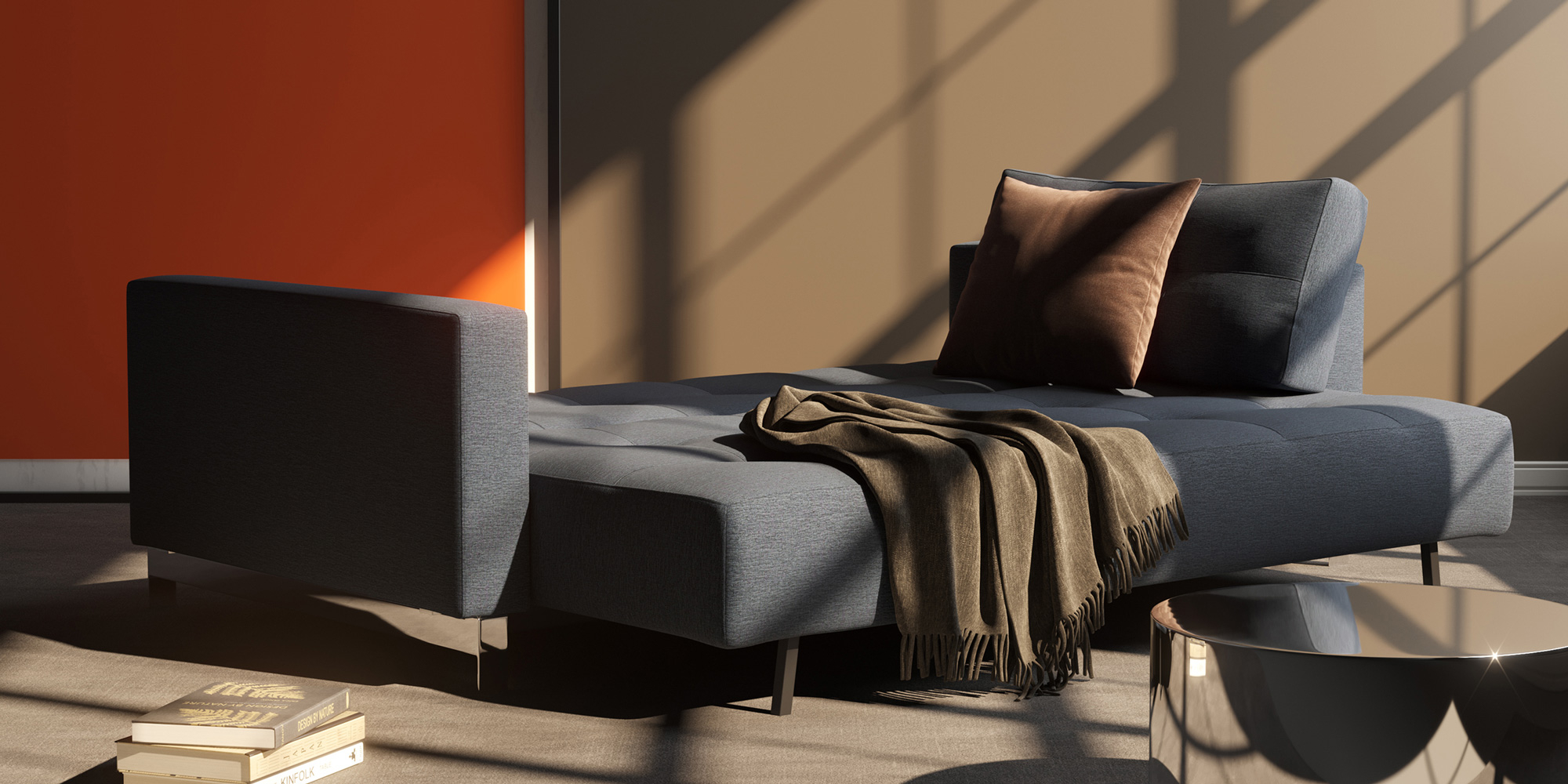 Raztegljiv kavč Cassius Sofa Bed v tkanini 528