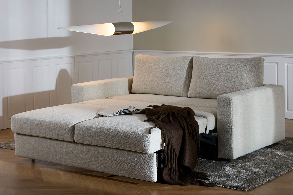 Neah Standard 160 z izvlečenim ležiščem 160 × 195 cm v family lounger položaju