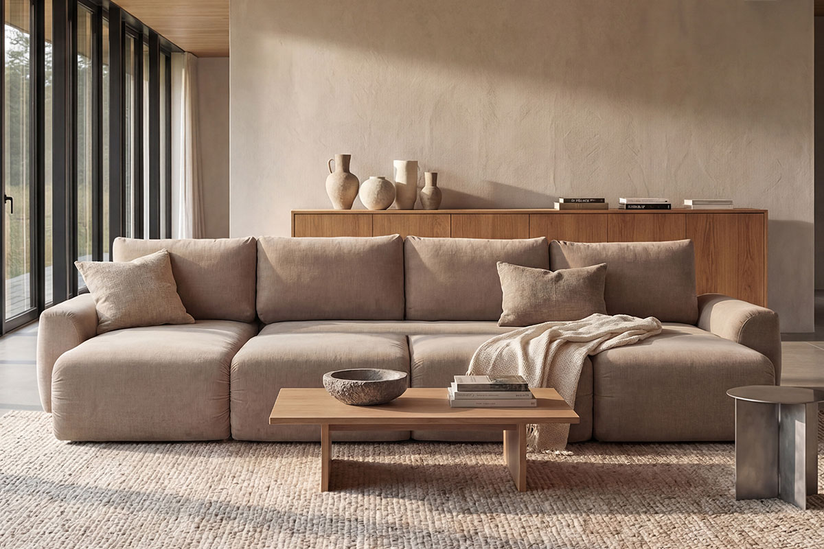 Norum Sofa Bed v U-obliki z dvema ležalnikoma