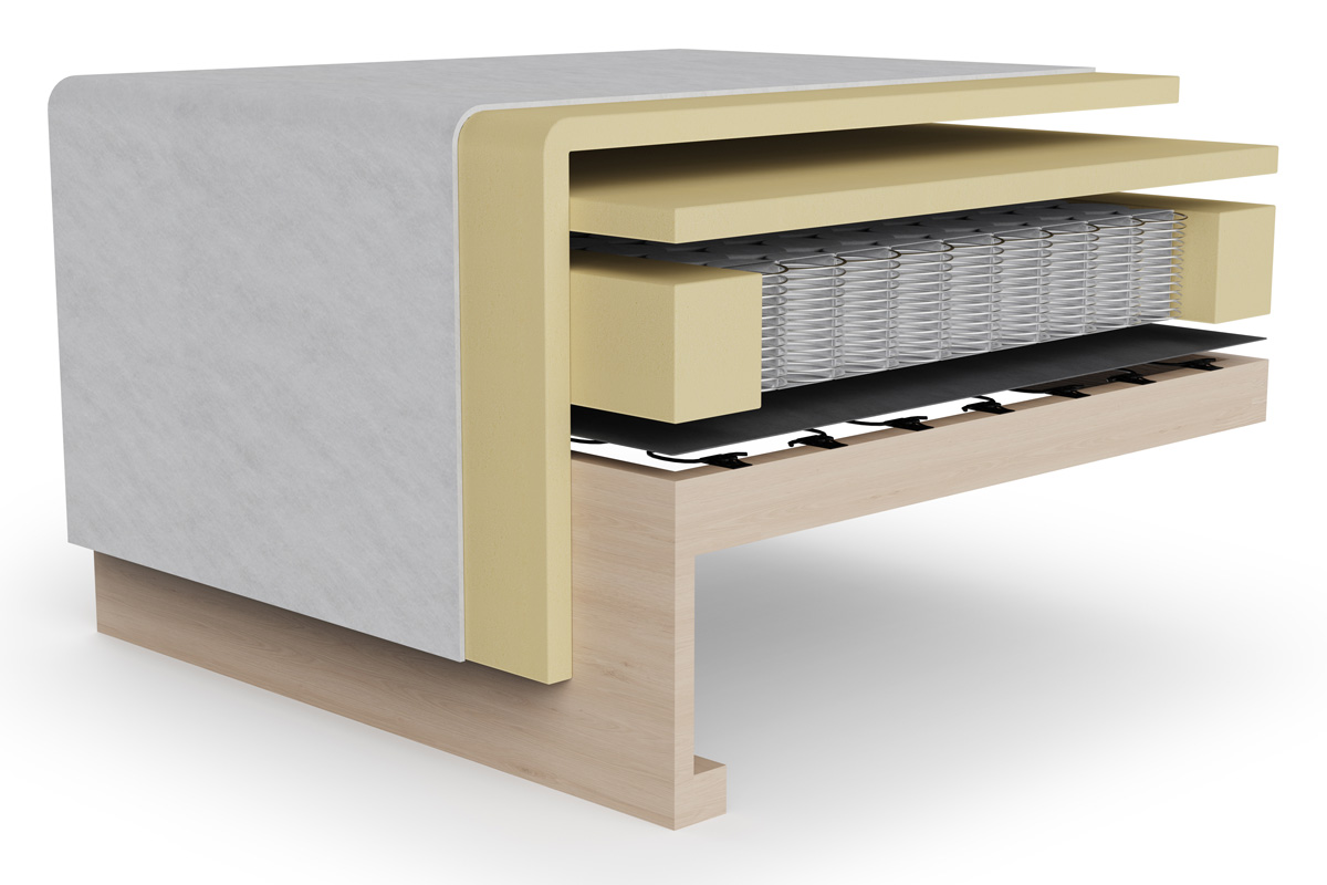 No-zag in pocket spring vzmetnica Innovation Living