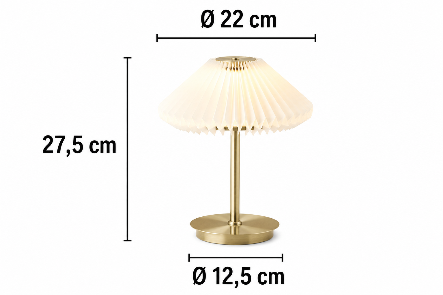 Dimenzije svetilke Paris To Go Portable