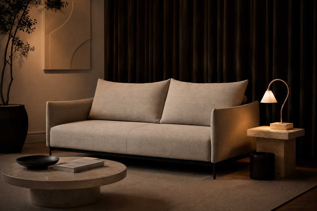 Question Portable Table Lamp v dnevnem prostoru