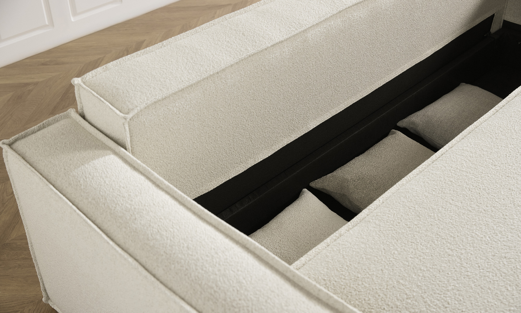 Raztegljiv kavč Newilla Sofa Bed v tkanini 357