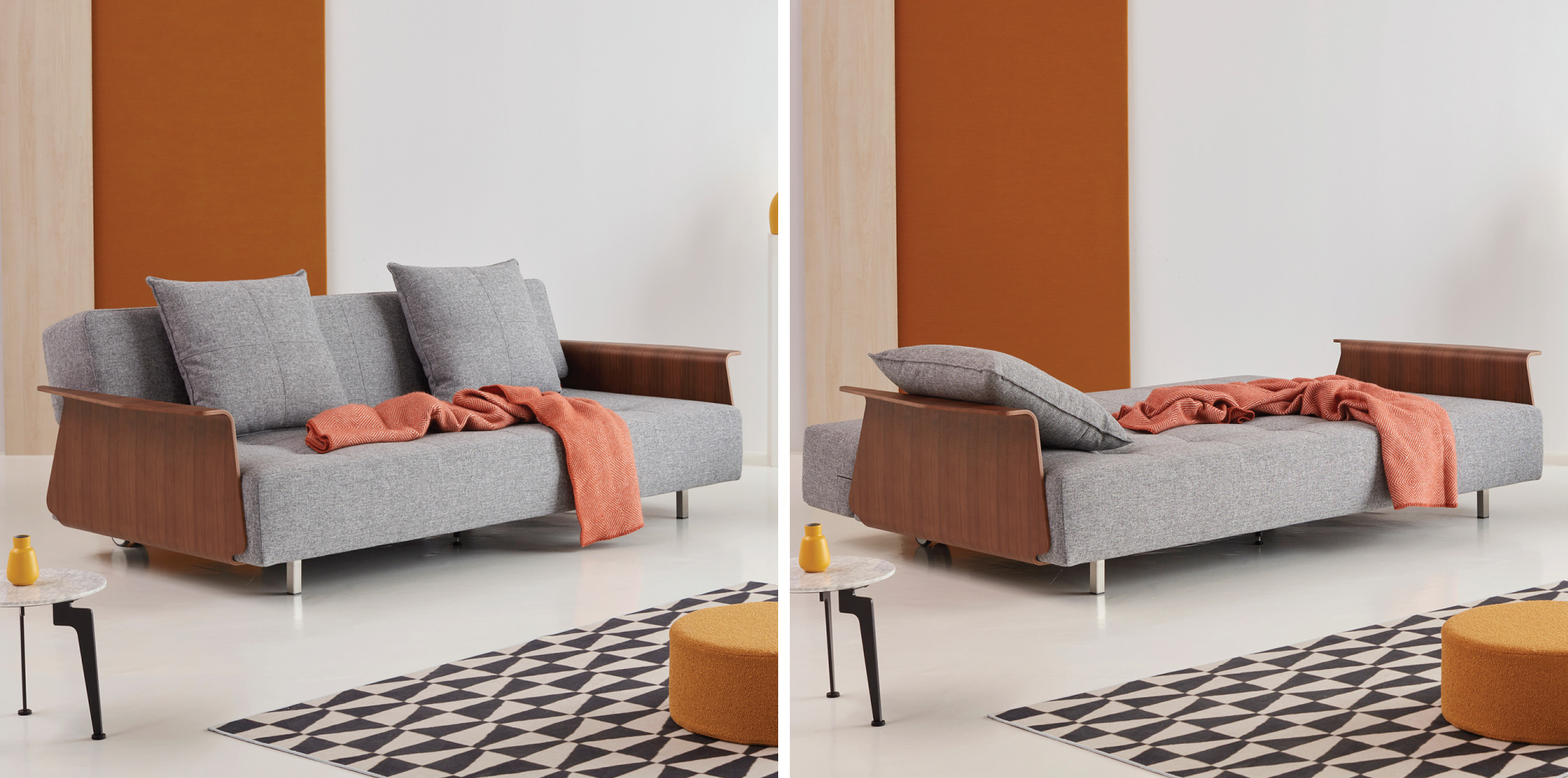 Raztegljiv kavč Long Horn Sofa Bed z rokonasloni