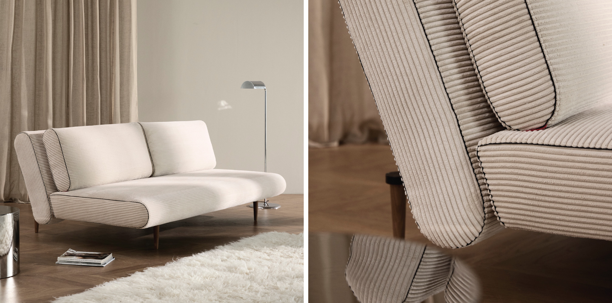 Unfurl Lounger Sofa Bed udoben raztegljiv kavc