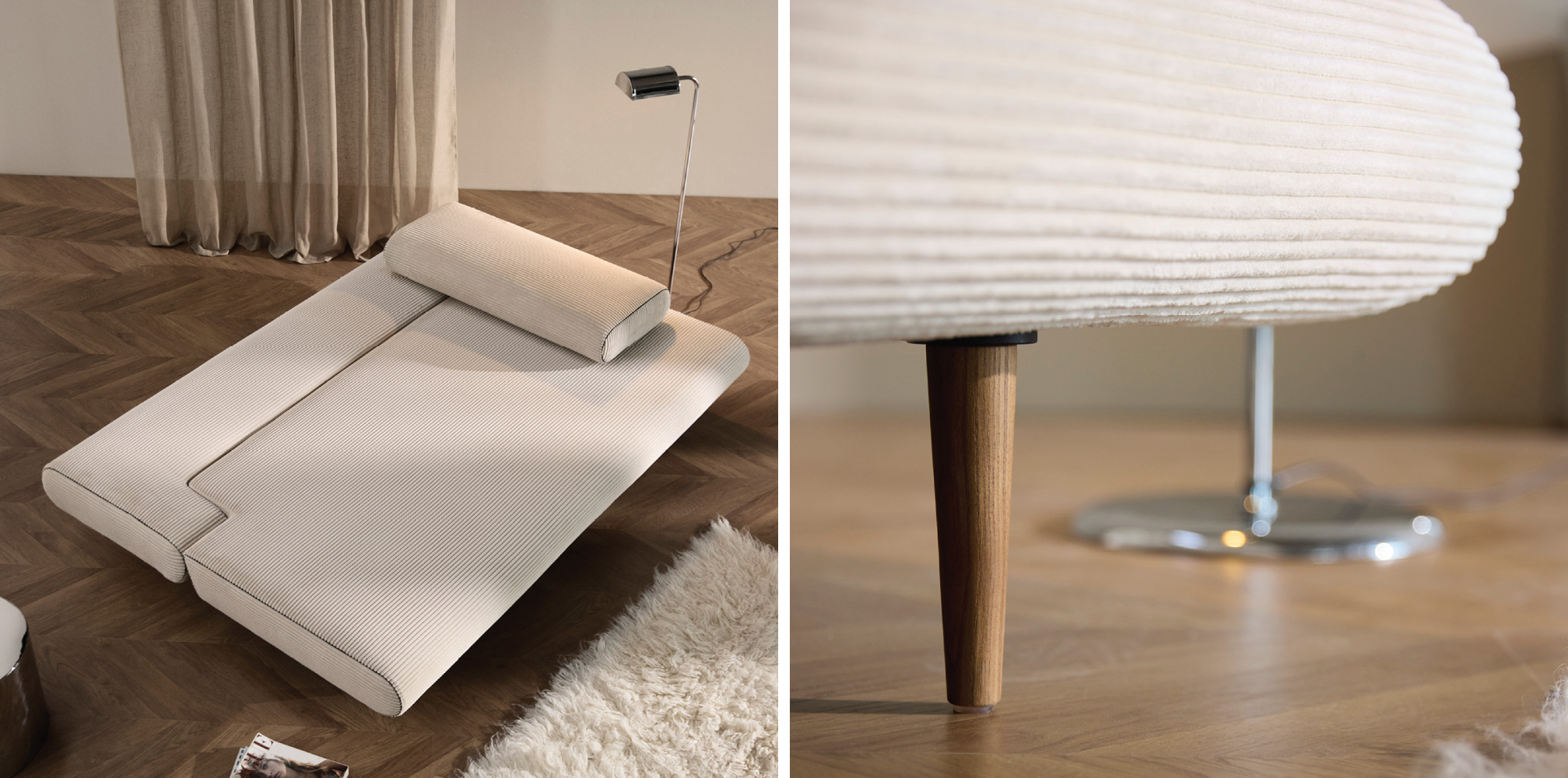 Unfurl Lounger Sofa Bed postelja 140x200cm