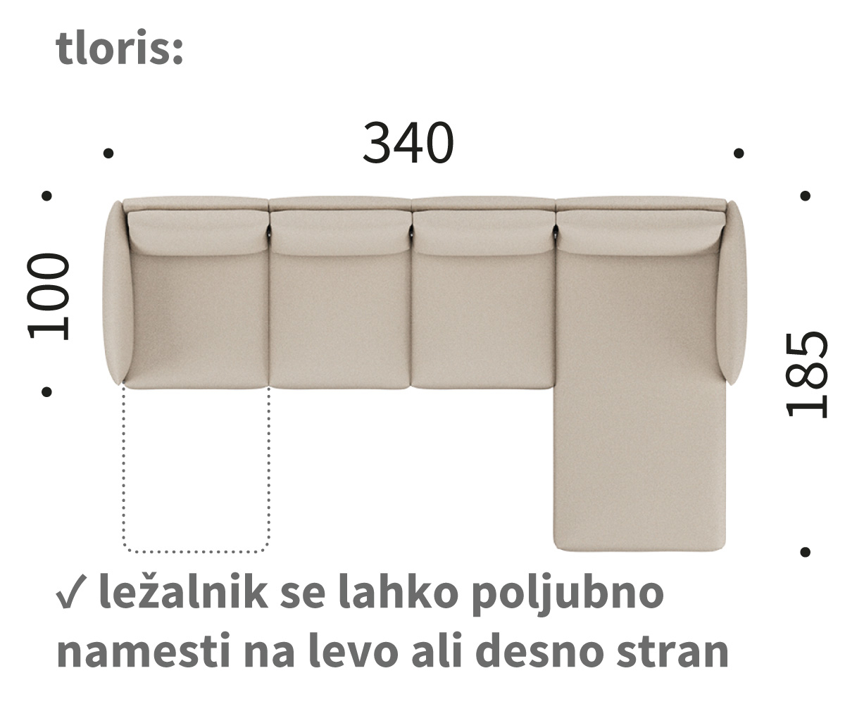 kayto B3 kotna sedežna garnitura