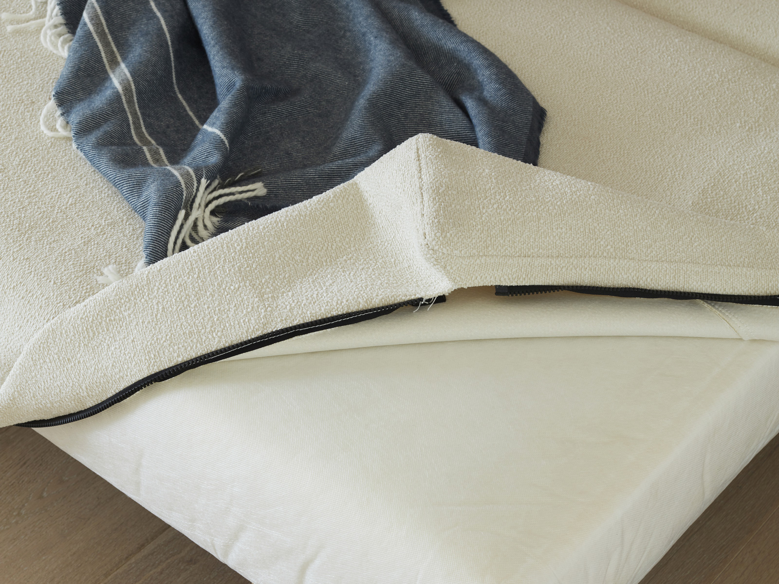 Snemljiva prevleka Tenksom – detajl zadrge in tkanine