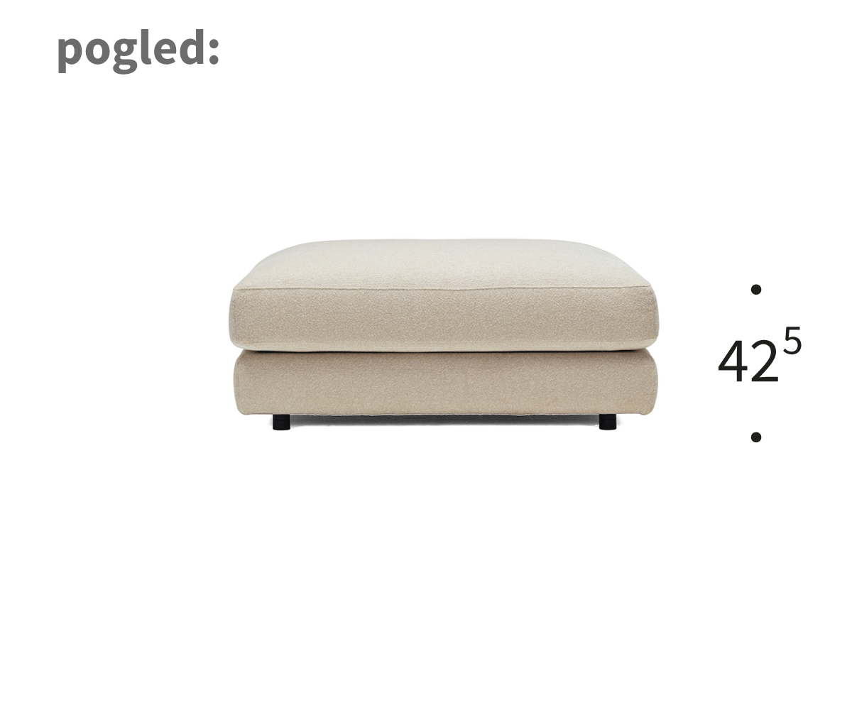 Dimenzije tabureja Vivole - pogled